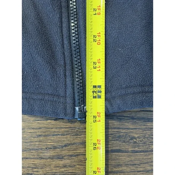 The North Face Fleece Zip-Up Jacket Large Black TNF Men Adult - Picture 5 of 8